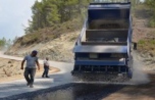 Uzunöz yolu asfaltlanıyor