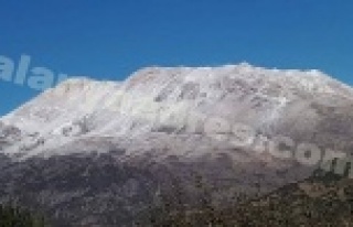 Alanya'nın yaylaları beyaza büründü