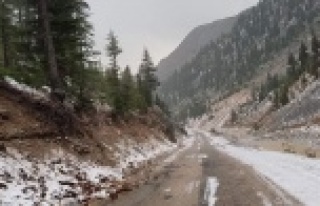 Alanya'ya ilk kar yağdı