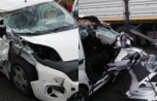 Alanyalı Oda Başkanı bu araçtan sağ çıktı