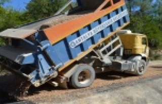 Gündoğmuş’ta asfalt çalışması