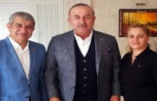 Çavuşoğlu AGC başkanına taziyeye gitti