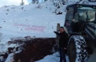 Yücel'e teşekkürünü kar üzerine yazdı