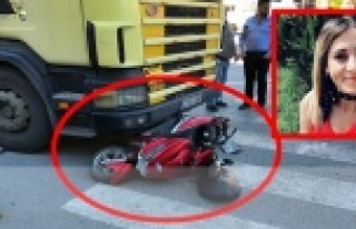 Kamyonun altında kalan motor sürücüsü Selvinaz'ın...