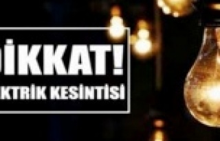 Dikkat! Alanya için elektrik kesintisi