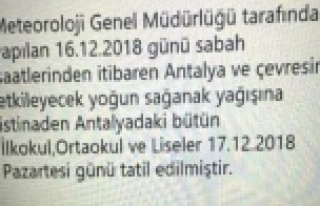 Valilik adına atılan sahte tweet Antalya'yı...