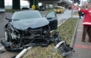 Alanya'da araçların hurdaya döndüğü kazayı...