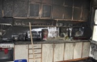 Mutfakta çıkan yangın yürekleri ağza getirdi