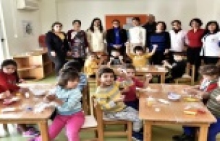 Sabun atölyesine miniklerden yoğun ilgi