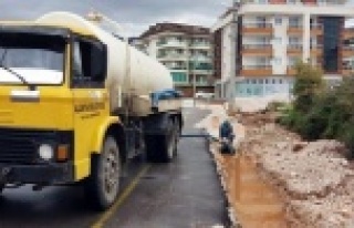 Alanya Belediyesi gece mesaisinde o sorunu çözdü