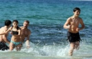 Alanya'ya yaz erken geldi