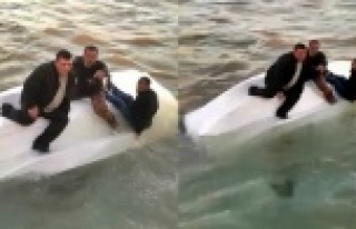 Dalgaların alabora ettiği teknede can pazarı