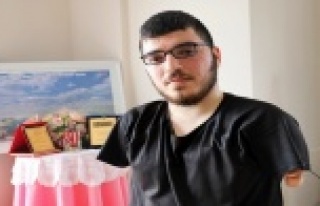 Gazipaşalı gencin azmi herkese ders olmalı!