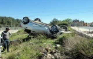 50 metre arayla 2 kaza birden! 2 yaralı