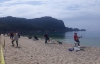 Alanya'da 'Baba beni balığa götür'...