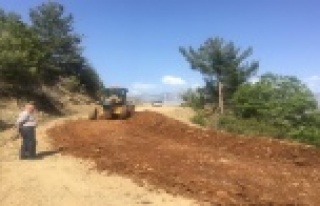 Alanya Yaylakonak yolu asfalta hazırlanıyor
