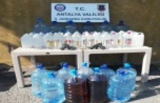 Alanya'da Otelde kaçak içki imalatına Jandarma...