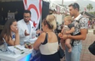 Festivalde Kıbrıs standına yoğun ilgi