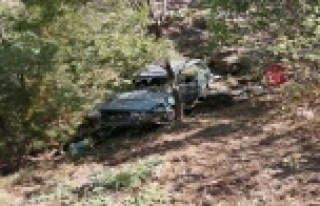 Gazipaşa'da uçuruma yuvarlanan otomobilden sağ...