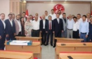 Türkdoğan ilçe başkanları toplantısına katıldı