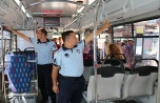 Alanya'da klima açmayan otobüslere ceza!