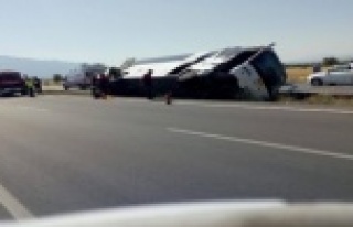 Alanya otobüsü kaza yaptı: 4 yaralı var