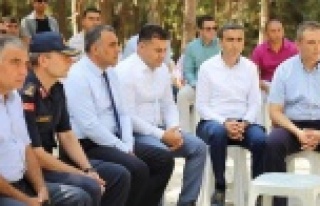 Alanya şehitleri için dua etti