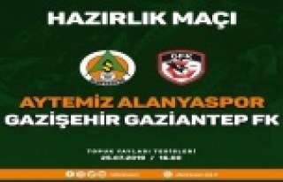 Aytemiz Alanyaspor bugün hazırlık maçı yapacak