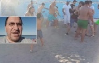 Eşini dövdüğü iddia edilen kocaya sahilde meydan...