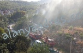 Alanya'da faciayı helikopter ve orman yolu önledi
