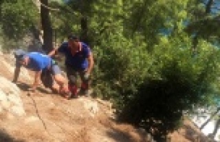 Mahsur kalan Rus turisti AFAD ekibi kurtardı