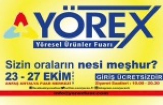 10.Yörex yöresel ürünler fuarı başlıyor