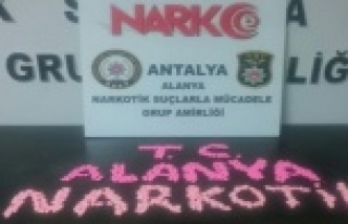 Alanya’da uyuşturucuya bir darbe daha
