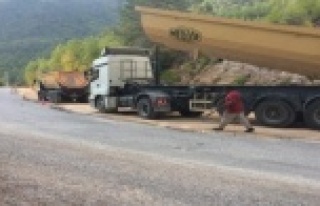 Alanya'da bozulan yollar asfaltlandı