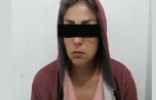 Alanya'da İranlı kadın hırsızlık yaparken...