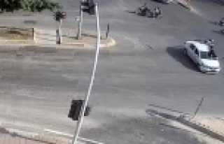 Motosikletli gençlerin ölümden döndüğü anlar