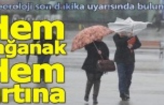 Şiddetli rüzgar ve sağanak etkili oluyor!