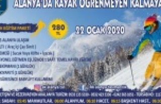Alanya'da kayak öğrenmeyen kalmayacak