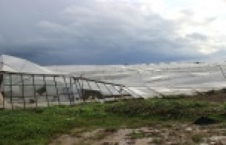 Alanya’da şiddetli rüzgar ve hortum seraları...