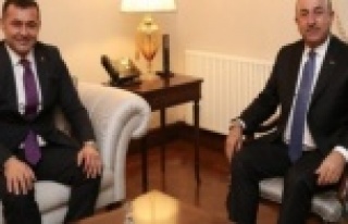 Bakan Çavuşoğlu, Başkan Yücel'i ziyaret...