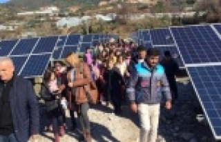 Çevreci öğrenciler GES ile tanıştı