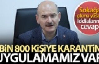 İçişleri Bakanı Süleyman Soylu: '9 bin 800...
