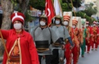 Alanya'da 23 Nisan'a mehterli kutlama