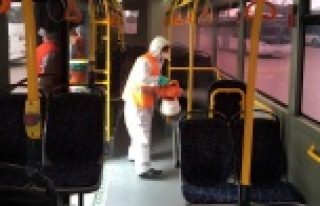 Alanya'da dezenfektan timi işbaşında