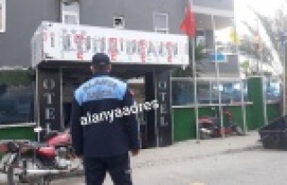 Alanya'daki o otele polis ve zabıta baskını