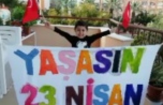 Alanyalı çocukların 23 Nisan hazırlığı