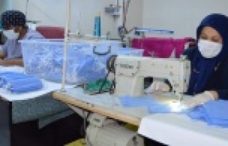 ALKÜ dezenfekte ve maske üretimine başladı