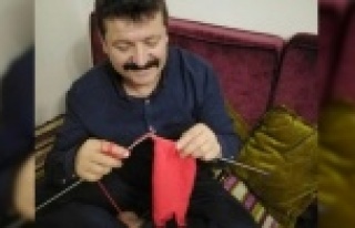 Kerim Taş 'Evde Kal'ınca örgüye başladı