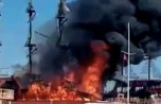 Komşuda korkutan yangın