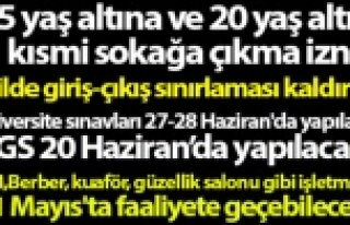 İşte Mayıs ayı normalleşme takvimi